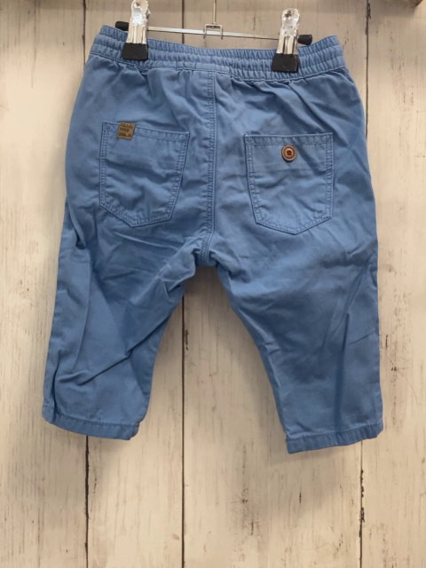 Zara  Hose  Gr. 62  hellblau mit Kordel