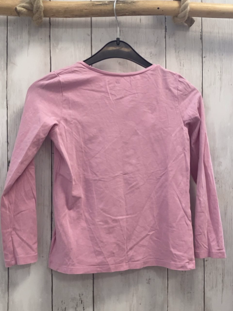 H&M  Langarmshirt  Gr. 122/128  rosa grüner Katzenkopfballon 
