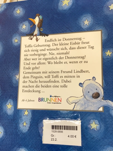   Buch Was macht der Donnerstag am Abend?