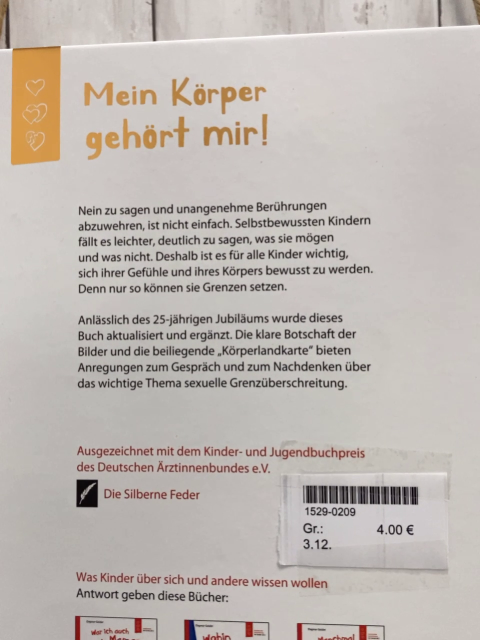  Buch Mein Körper gehört mir 