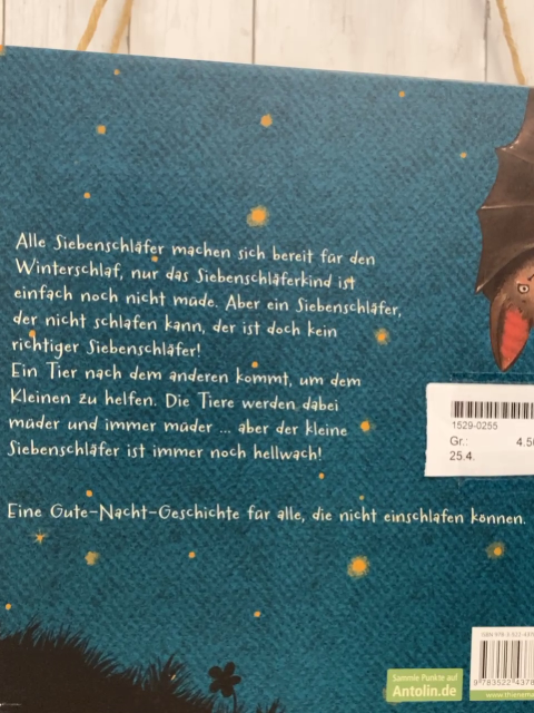   Buch Die Geschichte vom kleinen Siebenschläfer, der nicht einschlafen konnte 