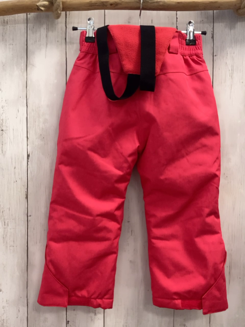  Schneehose Gr. 98  himbeerton schwarze Träger