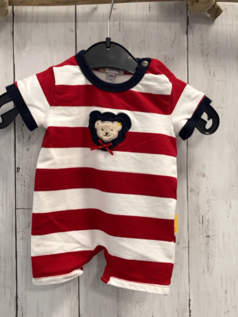 Steiff  Spieler  Gr. 56  rot weiße Streifen blauer Bund 