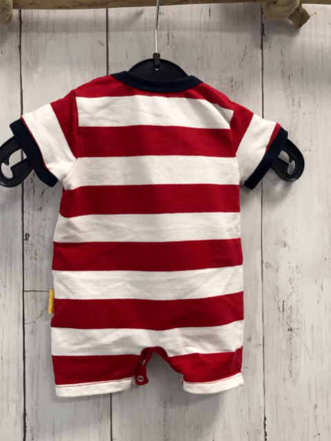 Steiff  Spieler  Gr. 56  rot weiße Streifen blauer Bund 