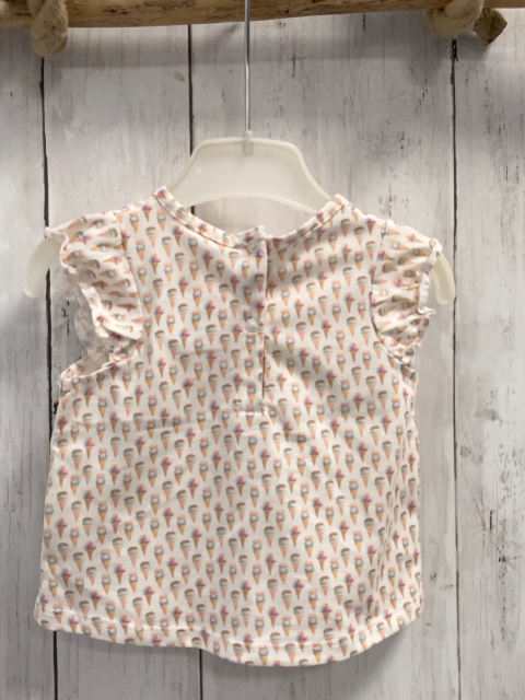   T-Shirt  Gr. 56  weiß buntes Eis 