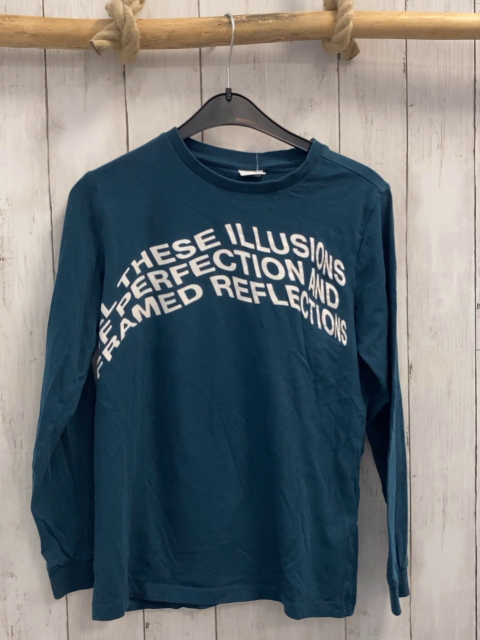 S´Oliver  Langarmshirt  Gr. 152  petrol weiße Schrift 