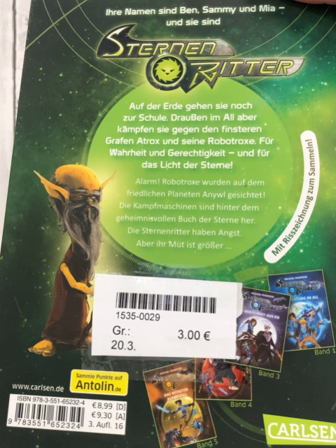  Buch Sternen Ritter Angriff der Roboteroxe