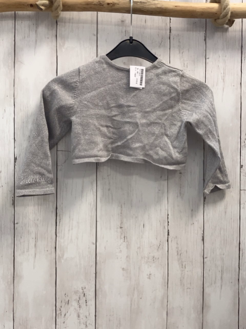 H&M Strickjacke Gr. 86  grau Glitzer Hello Kitty