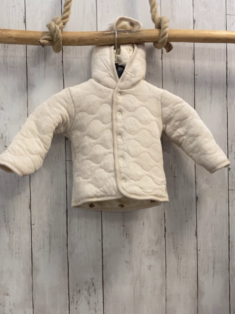 Feetje  Wende-Sweatjacke  Gr. 74  beige Käfer + beige mit Ziernähten 