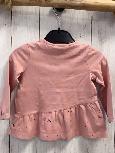 S´Oliver Langarmshirt Gr. 74  rosa schwarze Punkte