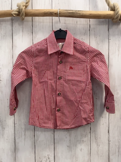 Alpin Hemd Gr. 86  rot weiß kariert