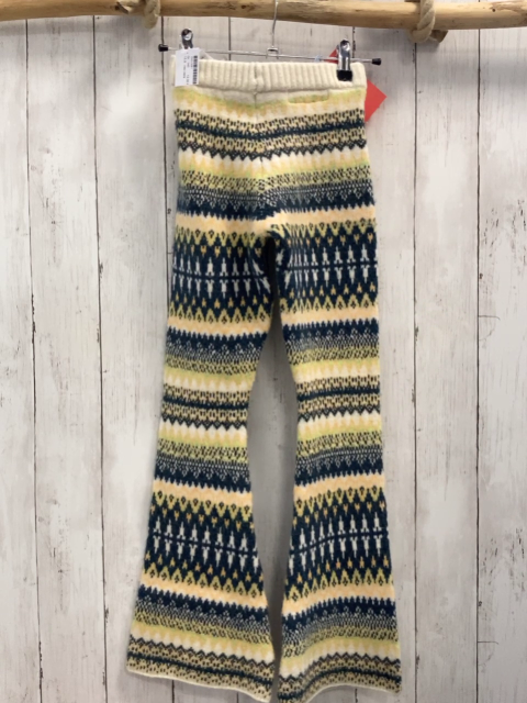 neu zara Hose Gr. 140  beige gelb blau gemustert Strick NP 22,95€