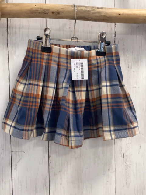 zara Rockshort Gr. 86  blau beige orange kariert