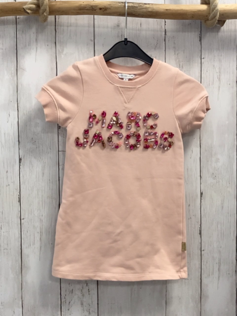 Little Marc Jacobs Kleid Gr. 104  rosa Schrift aus Steinchen