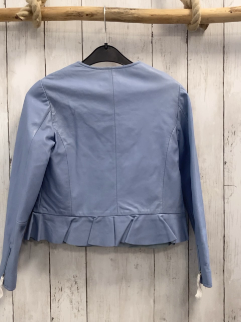 Massimo Dutti neu Lederjacke Gr. 122  hellblau