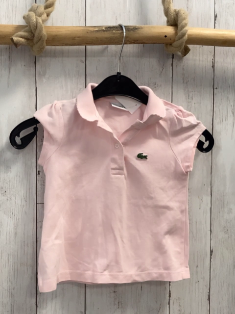 Lacoste  T-Shirt  Gr. 86  rosa Polokragen 