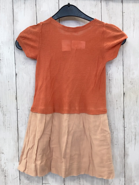 Bonpoint  Kleid  Gr. 116  rost Strickoberteil lachs Rock