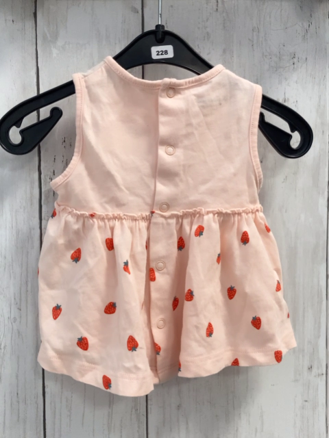 Vertbaudet  T-Shirt  Gr. 50  apricot + Erdbeeren