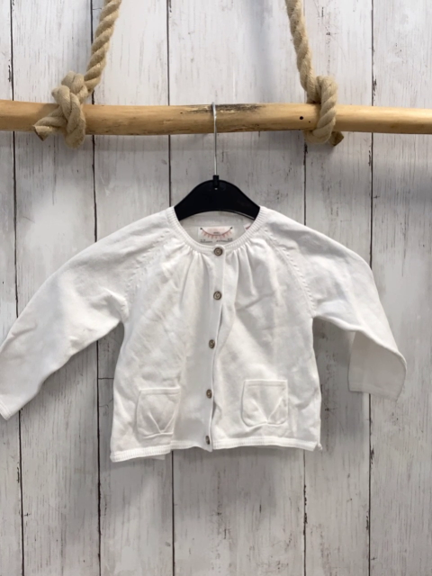 Zara  Strickjacke  Gr. 86  weiß 