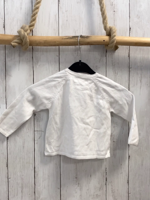 Zara  Strickjacke  Gr. 86  weiß 