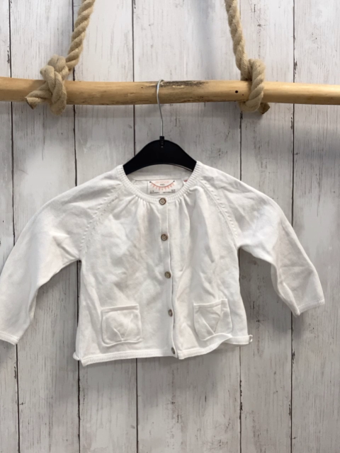 Zara  Strickjacke  Gr. 86  weiß 