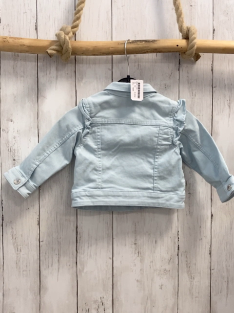 H&M  Jacke  Gr. 80  hellblau silber Knöpfe 