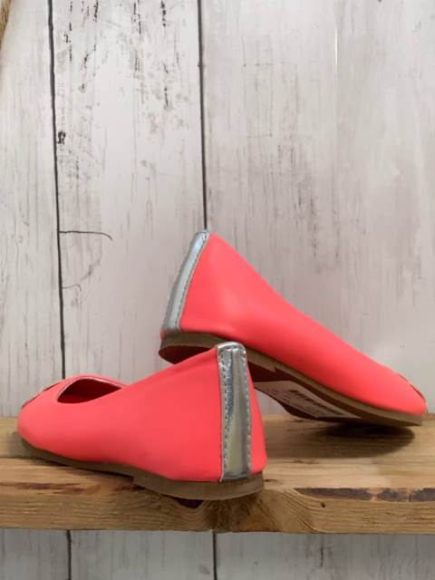 neu Billieblush Ballerinas  Gr. 25  neonrot silber Kappe + Frese 