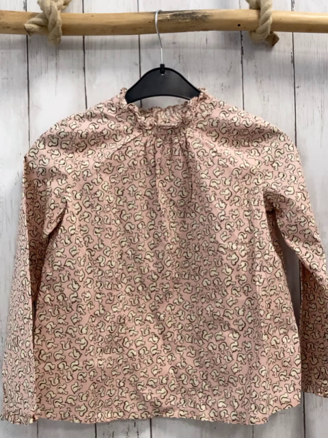 Bonpoint  Bluse Gr. 140  rosa beige Eichhörnchen 