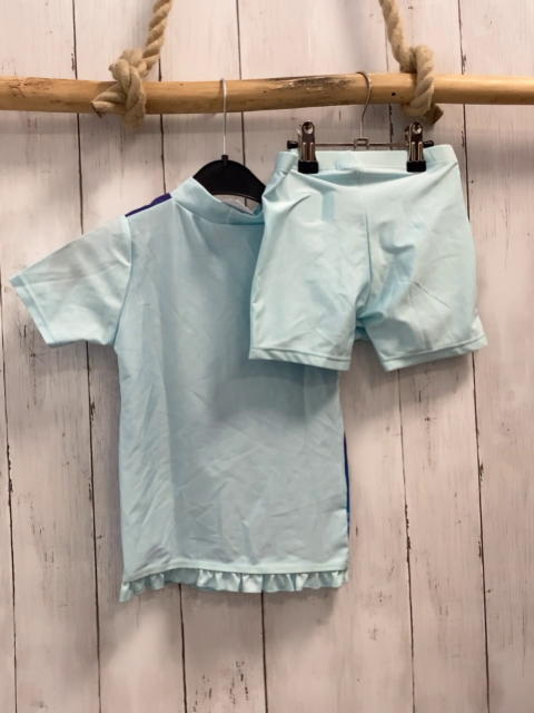 2tlg  UV-Schutzset  Gr. 110  blau mint Bund Anna & Elsa 