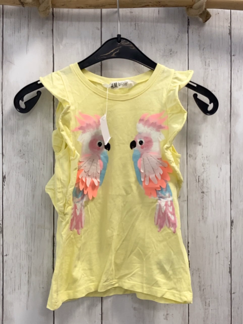 H&M  T-Shirt  Gr. 110  gelb Vögel 