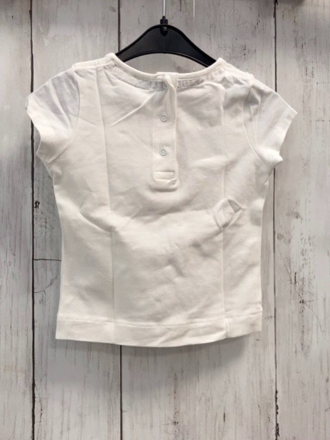 Burberry  T-Shirt  Gr. 68  weiß beige silber Druck mit Ritter mit Lanze 