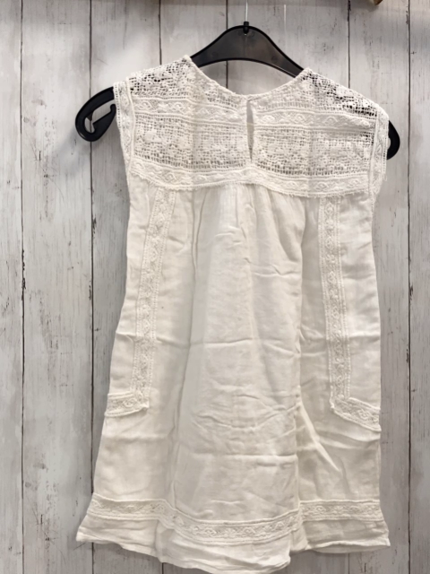   Kleid  Gr. 128  weiß Lochhäkelei 