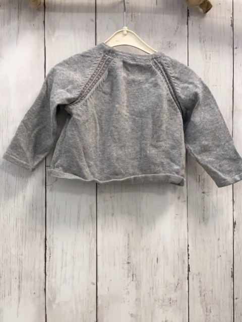Zara  Strickjacke  Gr. 74  grau 