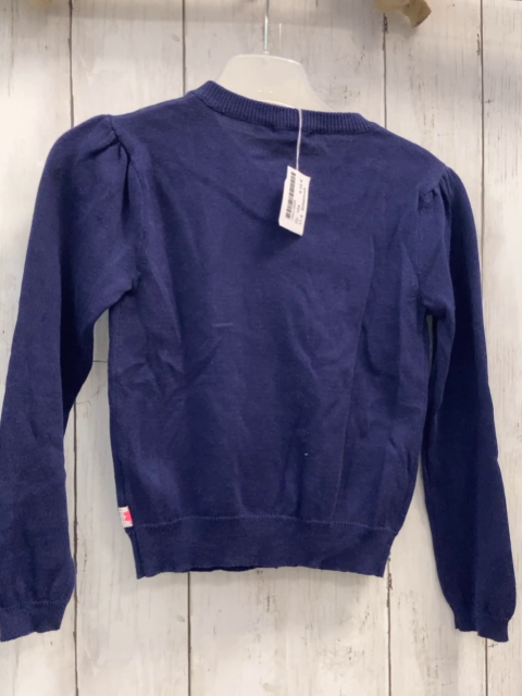 Billieblush Strickjacke  Gr. 104  blau mit verdeckten silber Pailetten 