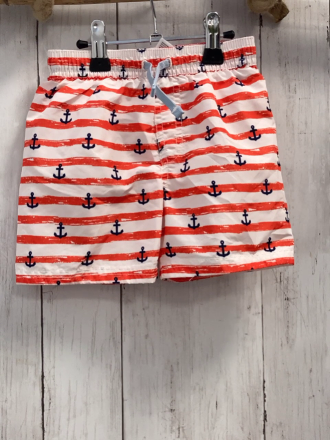H&M  Badeshorts  Gr. 86  weiß rote Streifen blaue Anker 