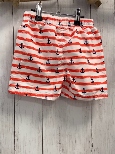 H&M  Badeshorts  Gr. 86  weiß rote Streifen blaue Anker 