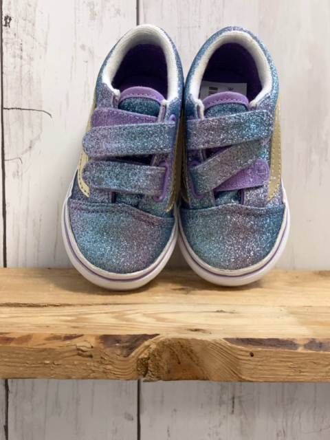 Vans Schuhe Gr. 21  lila blau glitzernd weiße Sohle