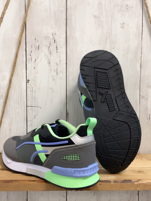 Puma neu Schuhe Gr. 34  grau schwarz grün Mirage Tech PS Castlerrock-Elektro Green NP 201 €