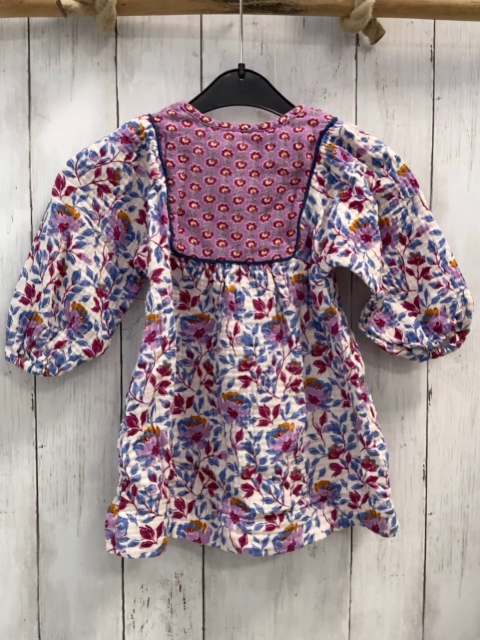 zara Kleid Gr. 98  flieder blau weiß geblümt musselin
