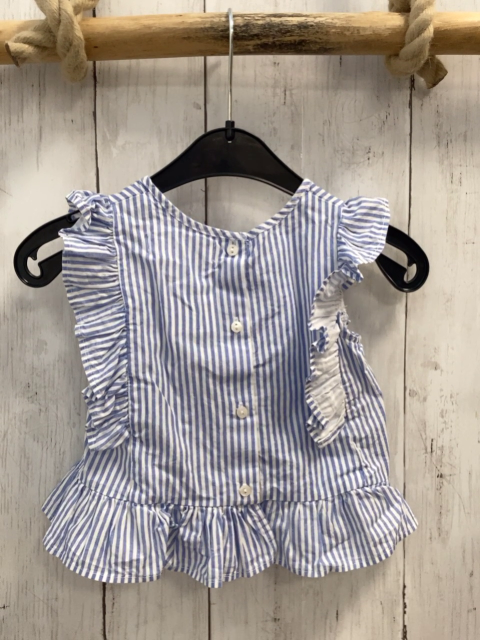 zara Sommerbluse Gr. 86  blau weiß gestreift