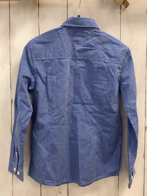 Tommy Hilfiger Hemd Gr. 116  blau dunkelblaue Punkte