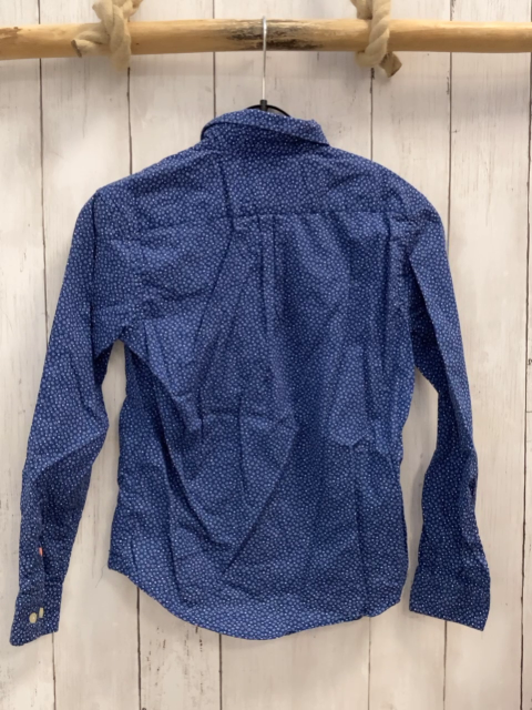 Hackett Hemd Gr. 122  blau weiße Punkte + Blumen