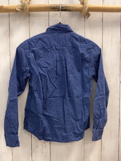 Hackett Hemd Gr. 122  blau weiße Punkte + Blumen