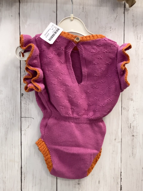 Piupiuchick Playsuit Gr. 56  beerenton Strick goldener Glitzerbund