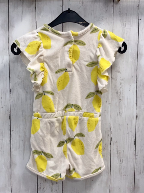  Playsuit Gr. 92  weiß Zitronen Frottee