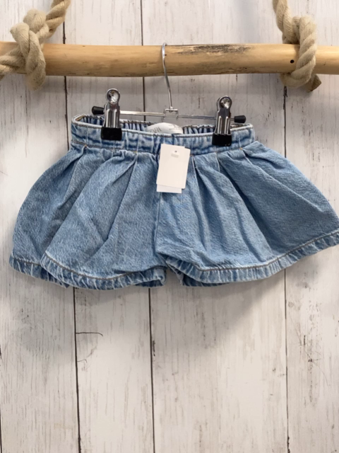 zara Shortsrock Gr. 80  blau Jeans 