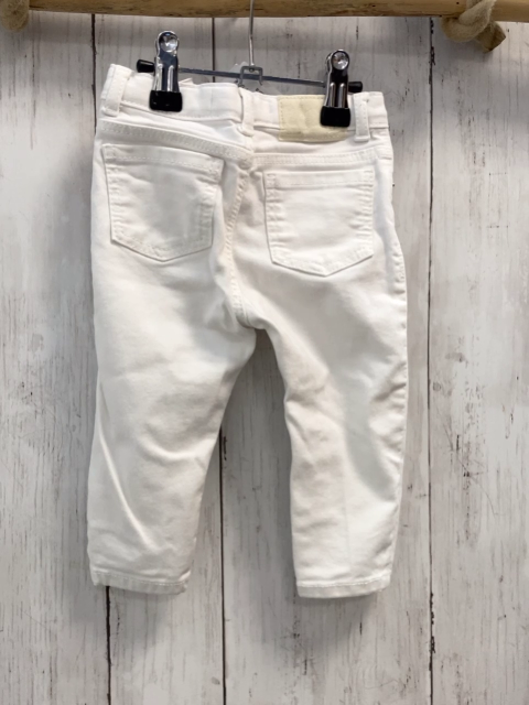 zara Hose Gr. 80  weiß Jeans Bund verstellbar