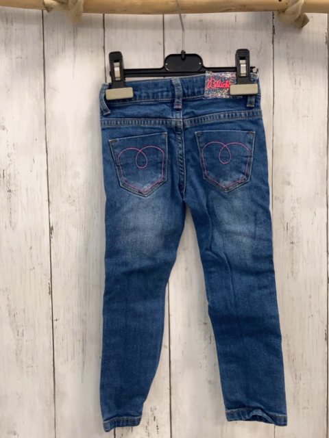 billieblush Hose Gr. 92  blau Jeans pink "B" Bund verstellbar