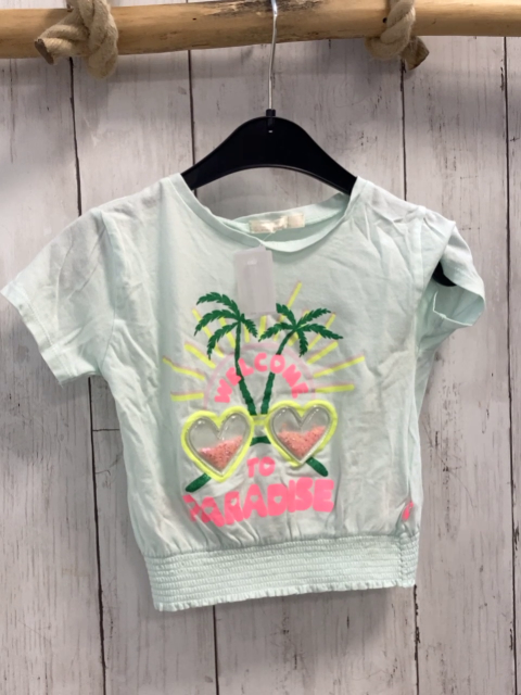 Billieblush T-Shirt Gr. 86  mint Sonne Herzen Glitzer
