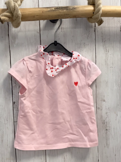 carrement beau T-Shirt Gr. 74  rosa Kragen Herzen